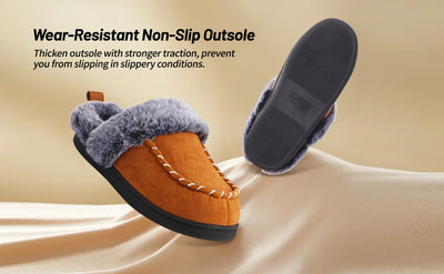 Zapatillas de Casa Otoño Invierno con Diseño Desgastado y Boca de Pelaje para Hombre - Image 14