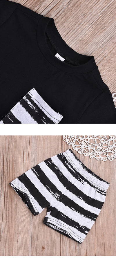Conjunto Casual de Verano para Niño: Camiseta y Pantalones Cortos - Image 4