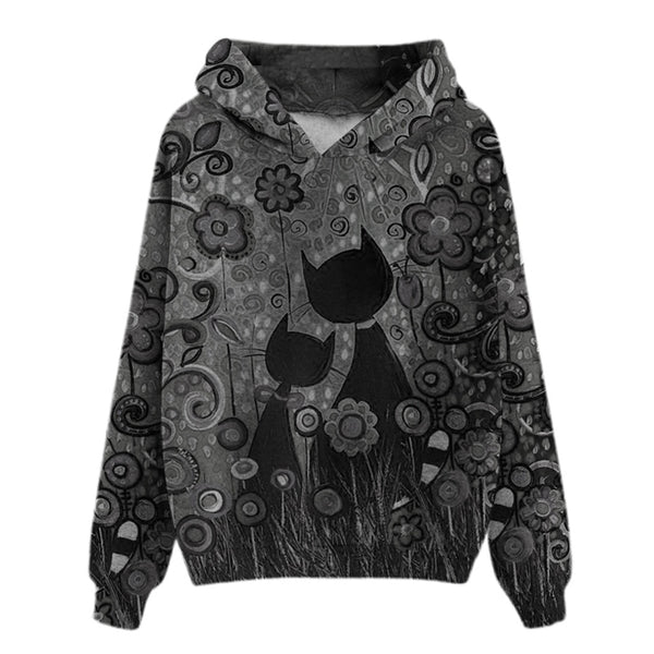 Suéter Estampado para Mujer con Diseño de Gatos