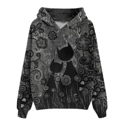 Suéter Estampado para Mujer con Diseño de Gatos