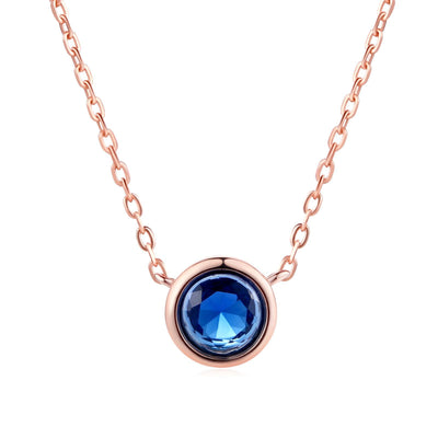 Collar para Mujer Estilo Minimalista con Colgante de Circonita Cúbica en Oro Rosa - Image 15