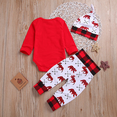 Conjunto de Romper Navideño de Tres Piezas con Letras - Image 7