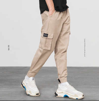 Pantalones Harén Cargo Hip Hop con Múltiples Bolsillos - Estilo Urbano Relajado - Image 8