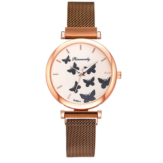 Set de Reloj de Cuarzo con Esfera de Mariposa - Image 25