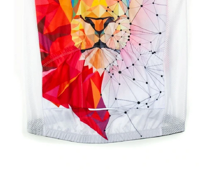 Jersey de Ciclismo Manga Larga Red White Lion para Hombre - Image 5
