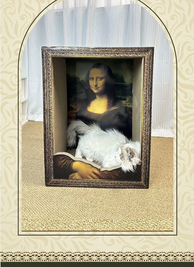 Marco Foto Gato Mona Lisa con Rascador Integrado - Image 13