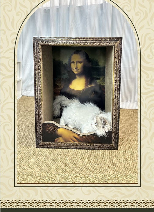 Marco Foto Gato Mona Lisa con Rascador Integrado - Image 13