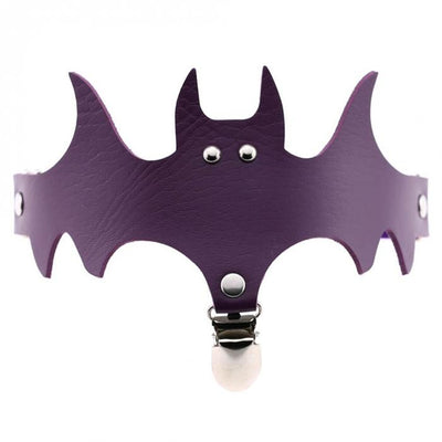 Calcetines de Muslo con Alas de Murciélago y Anillo de Cuero para Halloween - Image 6