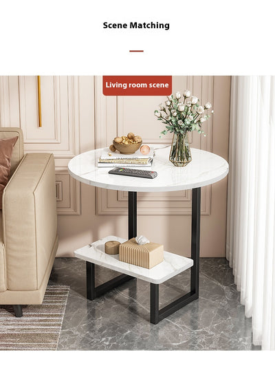 Mesa de Centro Minimalista Moderna con Doble Nivel y Almacenamiento - Image 12