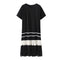 Falda T-shirt con Costuras Marcadas y Diseño Slim