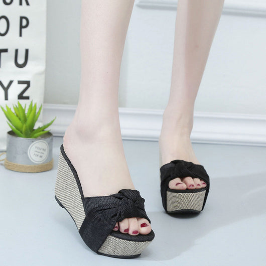 Sandalias Slope con Boca de Pez