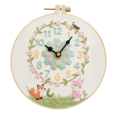Kit DIY Reloj Decorativo con Bordado - Manualidad Creativa Hecha a Mano - Image 5