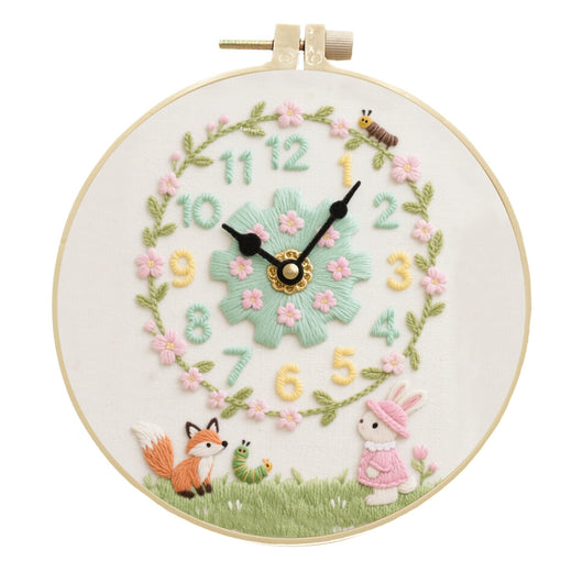 Kit DIY Reloj Decorativo con Bordado - Manualidad Creativa Hecha a Mano - Image 5