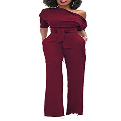 Pantalón Ancho con Hombros Descubiertos y Botones - Image 15