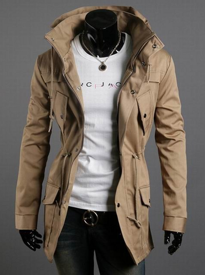 Chaqueta Casual Slim Fit Cuello Alto Elegante para Hombre - Image 5
