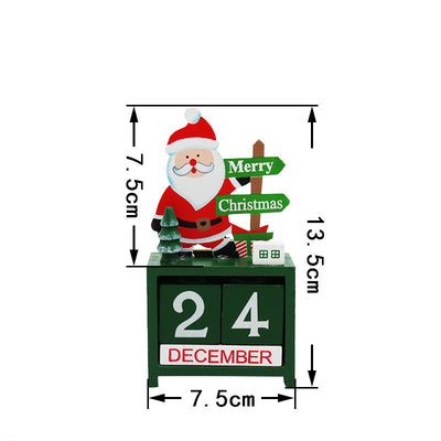 Adornos Navideños de Madera con Calendario - Image 7