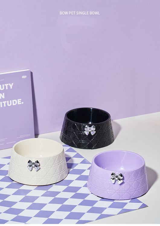 Comederos para Mascotas con Diseño de Moño - Platos Elegantes para Perros y Gatos - Image 14