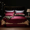 Juego de Cama Nupcial de Algodón Bordado Lujo - 4 Piezas