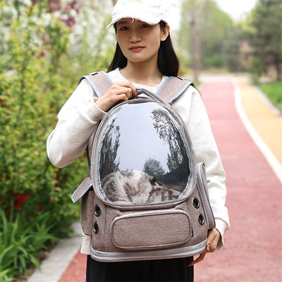 Mochila Transportadora Transparente para Gatos y Perros - Cápsula Espacial - Image 11