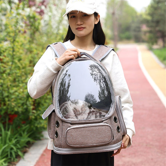 Mochila Transportadora Transparente para Gatos y Perros - Cápsula Espacial - Image 11