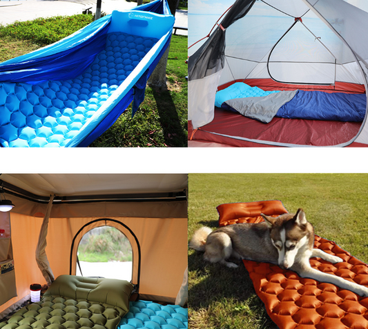 Colchoneta Inflable de Panal para Camping y Tienda de Campaña