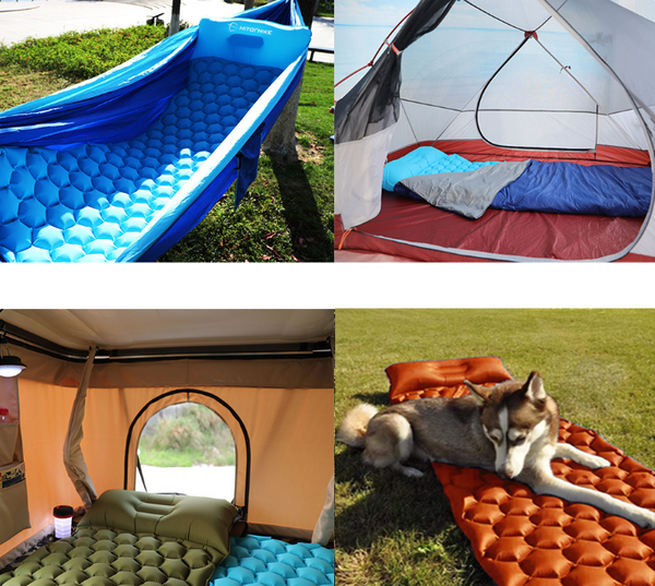 Colchoneta Inflable de Panal para Camping y Tienda de Campaña