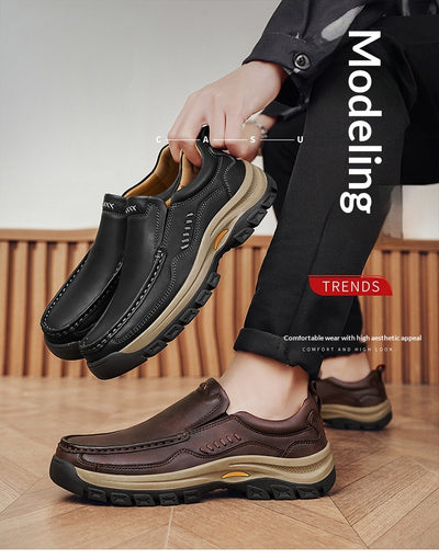 Zapatos de Cuero Casual Estilo Británico para Senderismo y Outdoor - Image 8