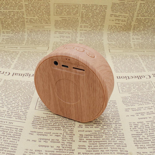 Parlante Bluetooth Portátil de Madera con Sonido Premium