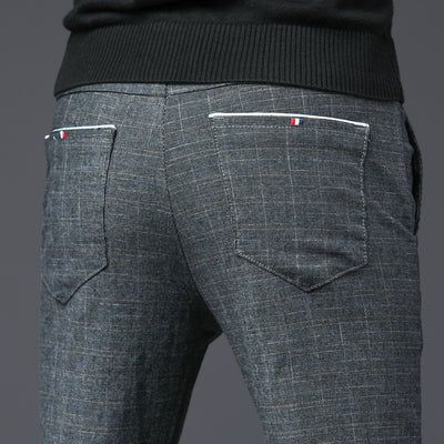 Pantalones Casuales Hombre Slim Fit Microelásticos Estilo Coreano - Image 12