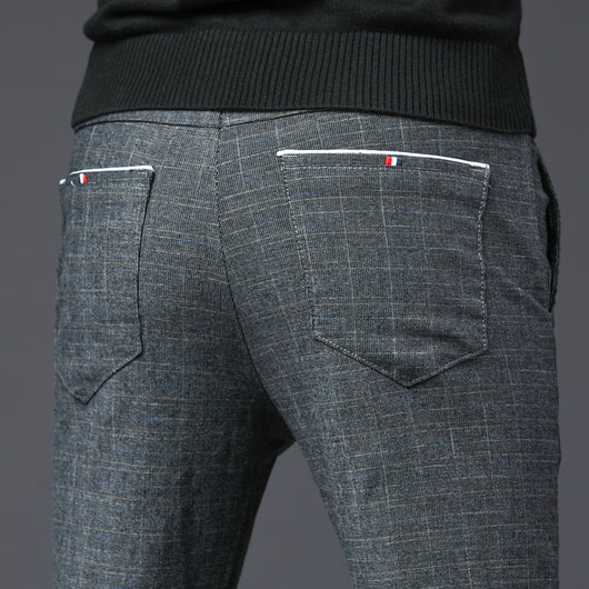 Pantalones Casuales Hombre Slim Fit Microelásticos Estilo Coreano - Image 12
