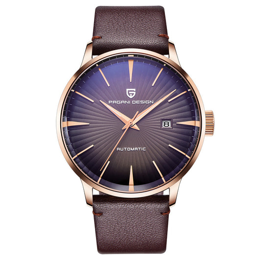 Reloj Mecánico Automático de Cuero Impermeable - Image 2