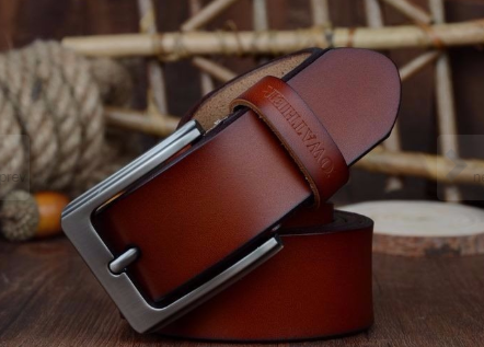 Cinturón de Cuero para Hombre Talla Grande 150cm - Estilo Rústico y Natural