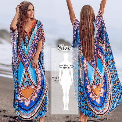 Bata de Playa Estampada Bikini con Protección Solar de Secado Rápido - Image 22