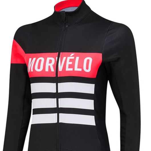 Jersey Ciclista de Forro Polar Manga Larga para Clima Frío - Image 4