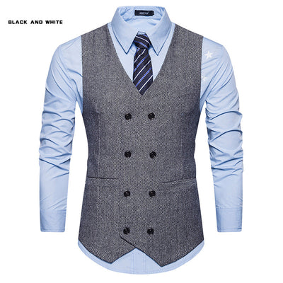 Chaleco de Lana Doble Botonadura para Hombre - Image 7