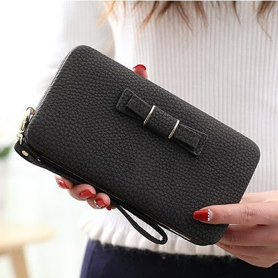 Cartera Clutch Multifuncional con Moño - Gran Capacidad - Image 5