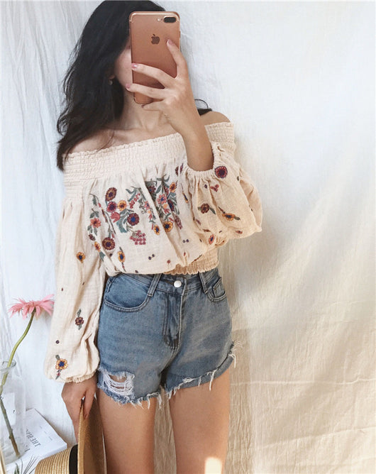 Blusa Asimétrica con Manga Farol - Image 3