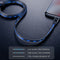 Cable USB Baseus Plano Luminoso 2.4A - Carga Rápida y Sincronización para iPhone