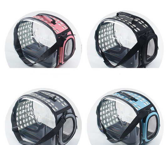 Mochila Transportadora Transparente para Gatos y Perros - Plegable y Respirable