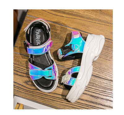 Sandalias Cómodas con Velcro para Mujer - Image 4