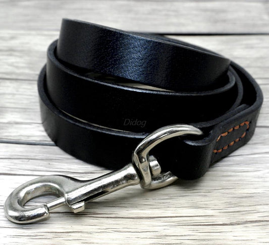Correa de Cuero Genuino para Perros Medianos y Grandes