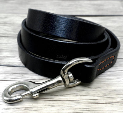 Correa de Cuero Genuino para Perros Medianos y Grandes