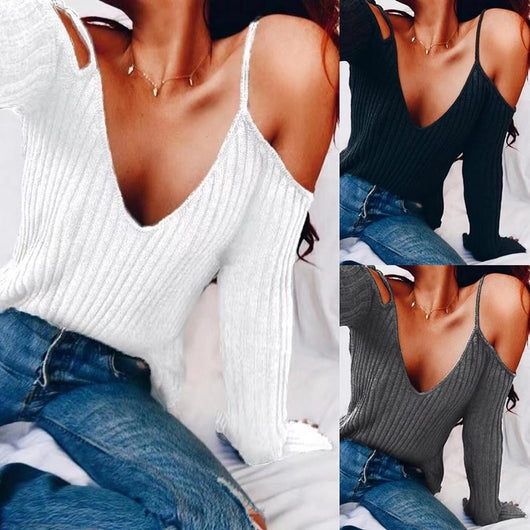 Top Escotado sin Tirantes Estilo Sling