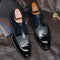 Zapatos Formales de Cuero con Punta Afilada para Hombre