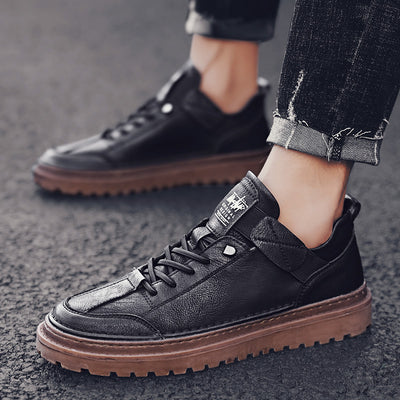 Zapatos de Cuero Premium Estilo Británico para Hombre - Botines Altos Versátiles - Image 6