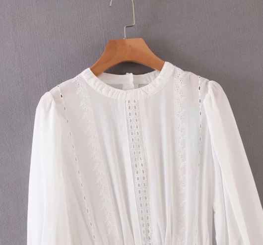 Playera Blanca Clásica de Algodón - Image 3