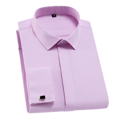 Camisa Francesa Manga Larga Slim Fit para Hombre - Image 11