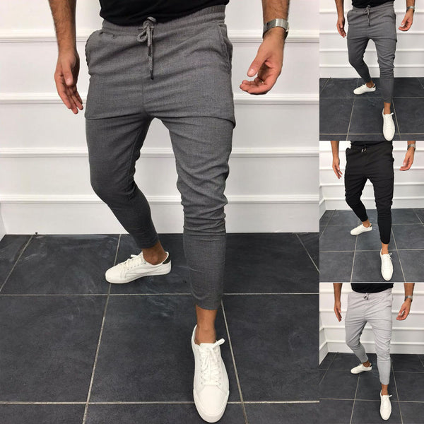 Pantalones de Chándal con Cordón Ajustable - Diseño Liso y Versátil