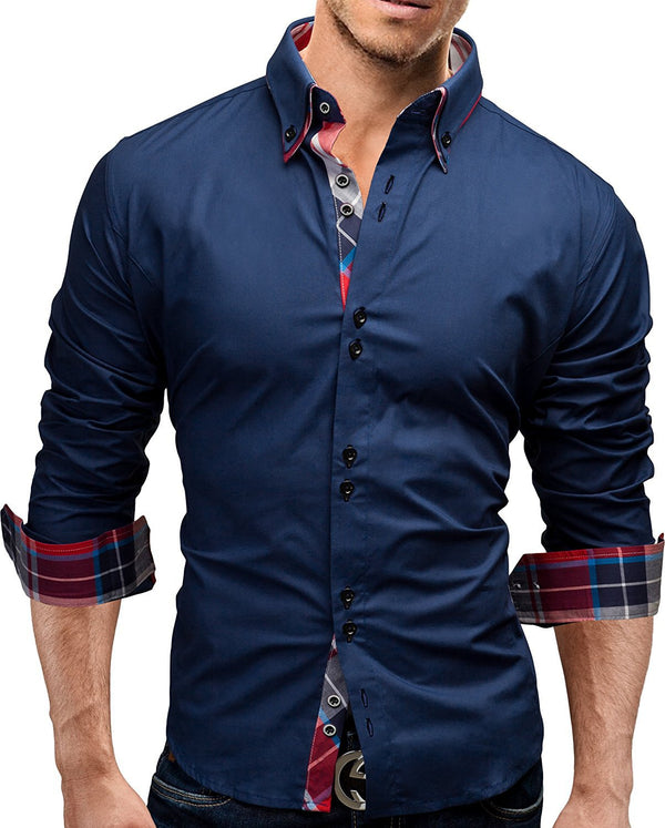 Camisa Slim Clásica Interior para Hombre
