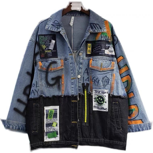 Cardigan Denim Largo con Costuras Artesanales - Chaqueta de Moda - Image 8